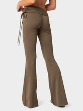 Load image into Gallery viewer, Drawstring Ruched Flare Pants
