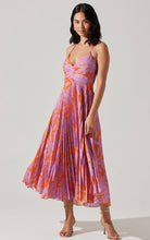 Load image into Gallery viewer, ASTR Blythe Midi Dress, Orange Purple
