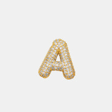 Load image into Gallery viewer, Rhinestone Bubble Initial Necklace A-K
