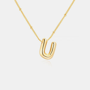 Bubble Initial Necklace T-Z