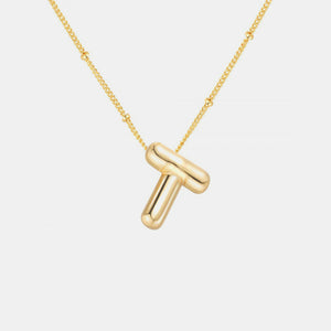 Bubble Initial Necklace T-Z