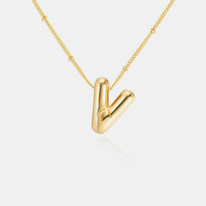 Bubble Initial Necklace T-Z