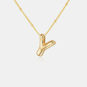 Bubble Initial Necklace T-Z