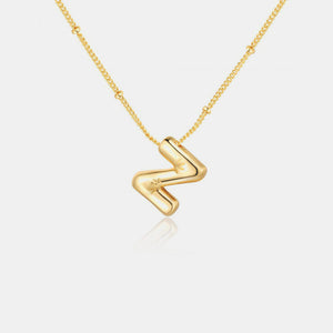 Bubble Initial Necklace T-Z