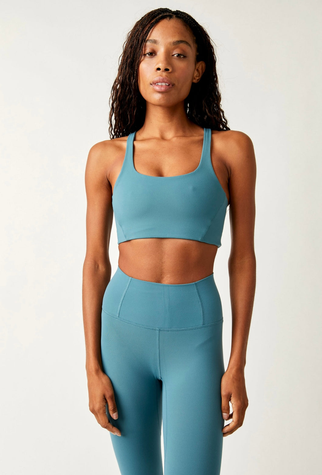 Free People Never Better Square Neck Bra, Hydro