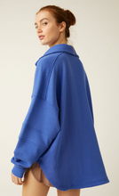 Load image into Gallery viewer, Free People Warm Down Pullover, Cobalt
