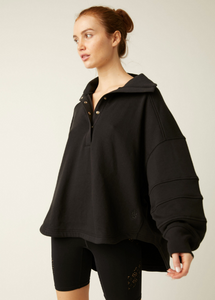 Free People Warm Down Pullover, Black