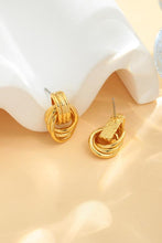 Load image into Gallery viewer, Gold-Plated Knotted Stud Earrings
