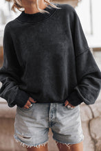 Load image into Gallery viewer, Mock Neck Dropped Shoulder Sweatshirt
