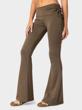 Load image into Gallery viewer, Drawstring Ruched Flare Pants
