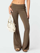 Load image into Gallery viewer, Drawstring Ruched Flare Pants
