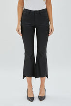 Load image into Gallery viewer, Hidden Jeans Coated Cropped Flare, Black
