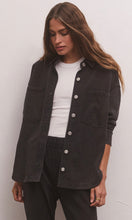 Load image into Gallery viewer, Z Supply All Day Denim Knit Jacket, Washed Black
