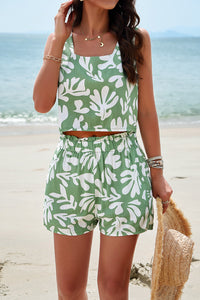 Cropped Tank and Short Set