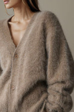 Load image into Gallery viewer, Fuzzy Dropped Shoulder Cardigan
